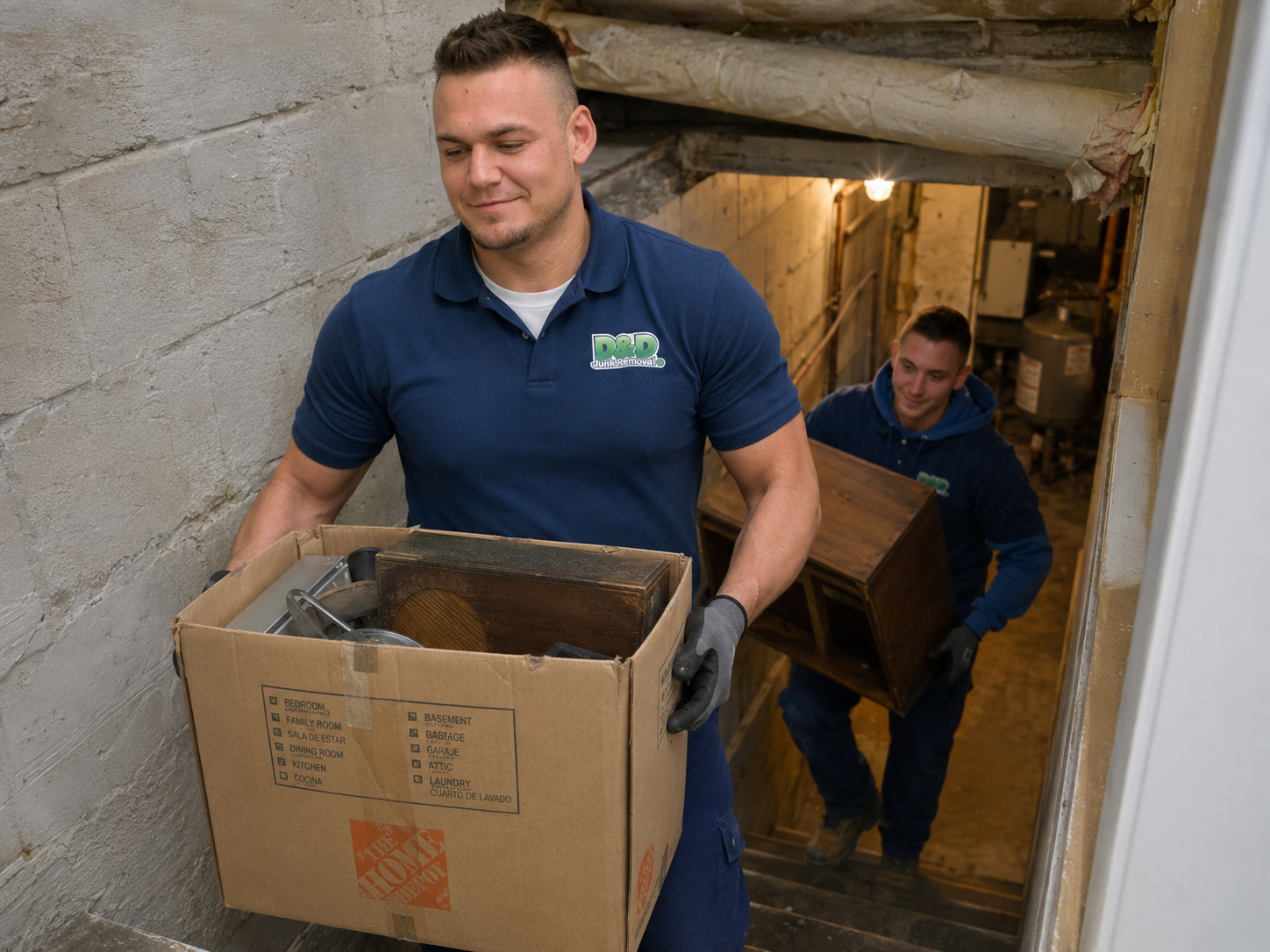 Basement Cleanout — D&D Junk Removal
