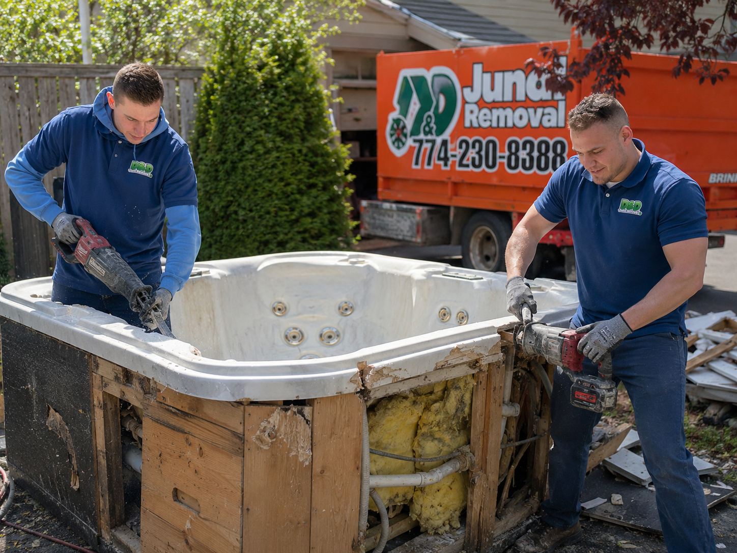 Hot Tub Removal — D&D Junk Removal